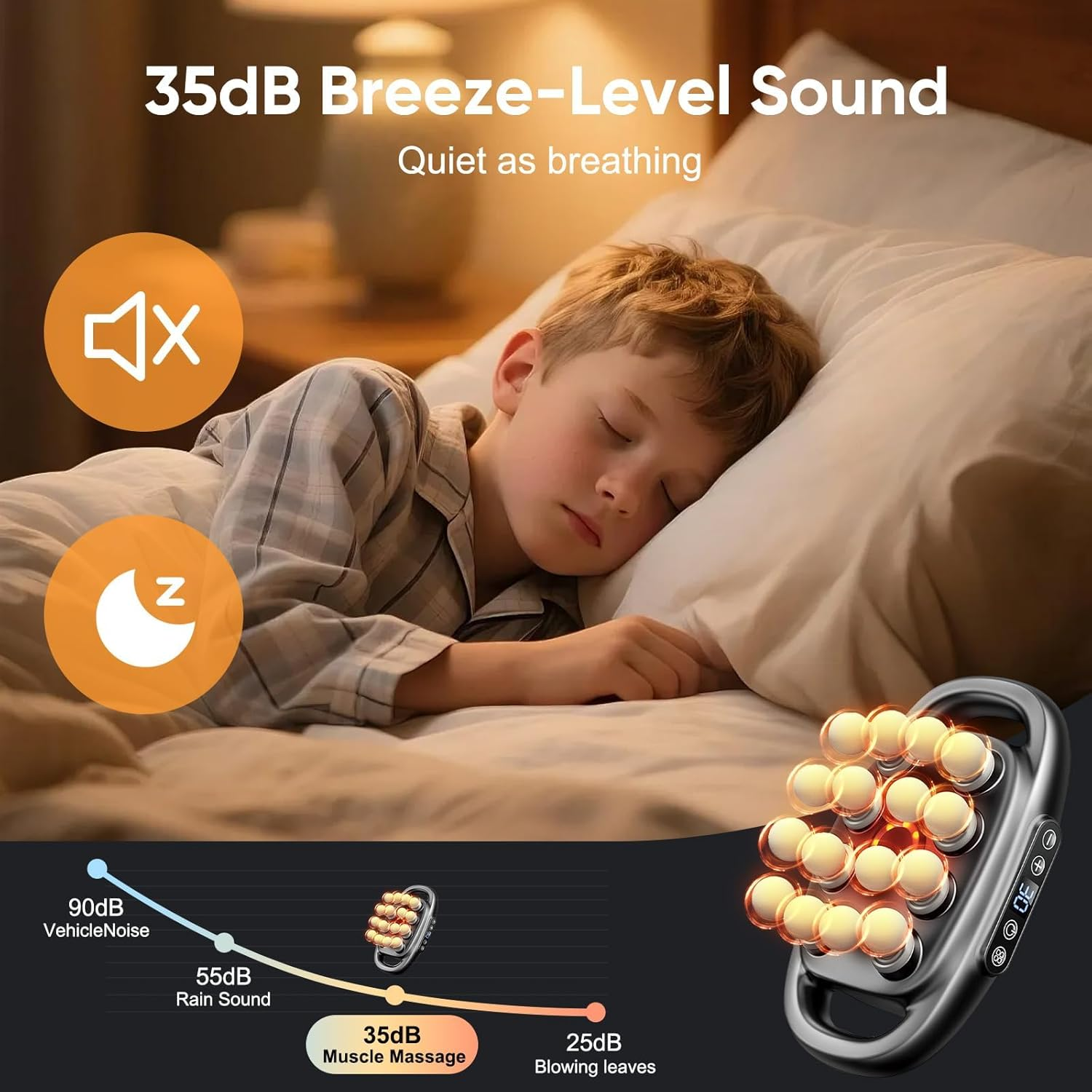 16-Drive Massage Gun Set, Upgraded Deep Tissue Percussion Massager with 16 Massages Heads, Red Light Therapy, Quiet Muscle Massage Gun for Back, Shoulders, Legs, Foot, Body Muscle Pain Relief image number 6