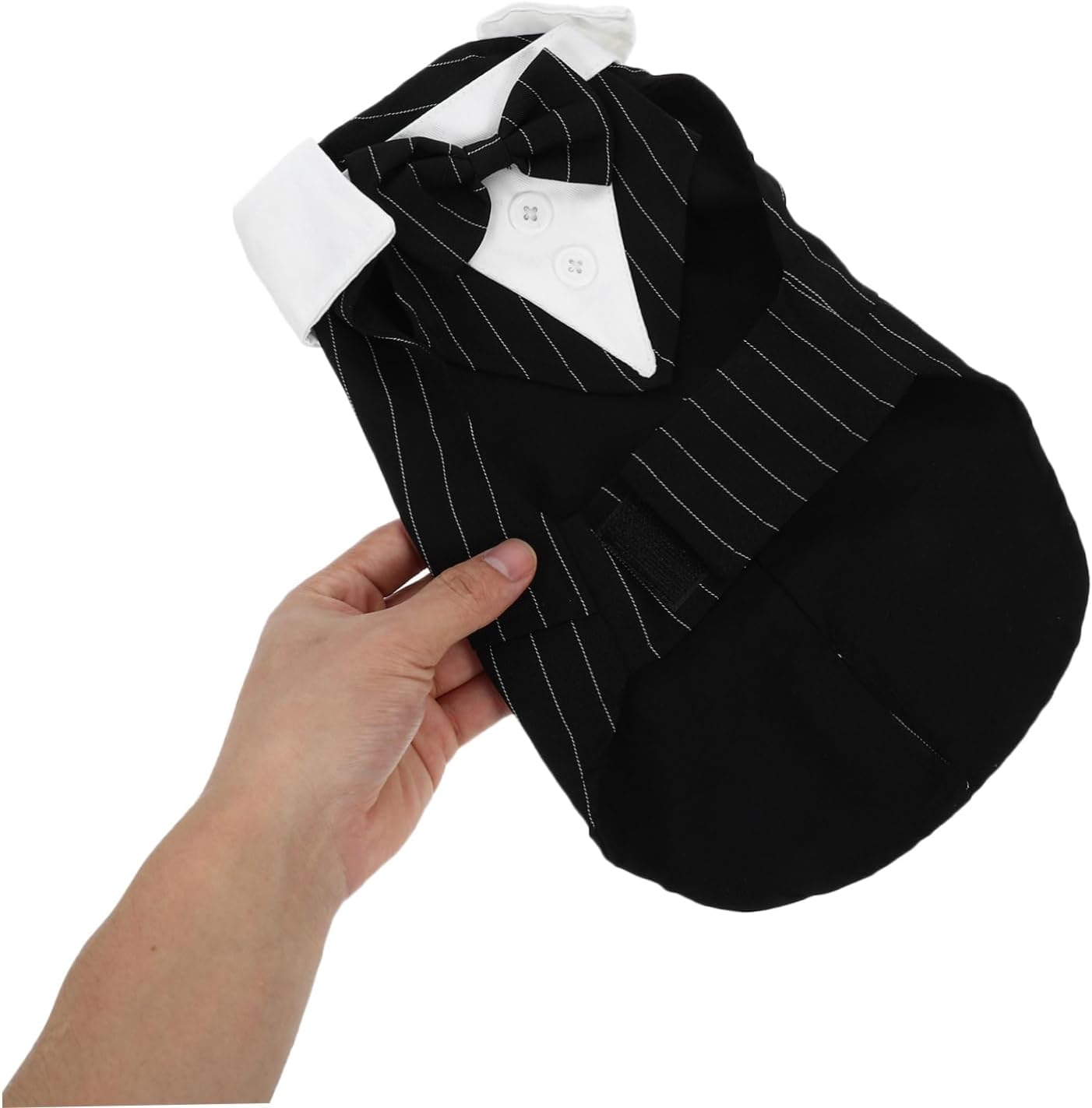 Mipcase PET Tuxedo Suit Formal Dog Bowtie Wear-Resistant Puppy Wedding Attire Washable Party Dress up Clothes Comfortable Polyester Scarf image number 6