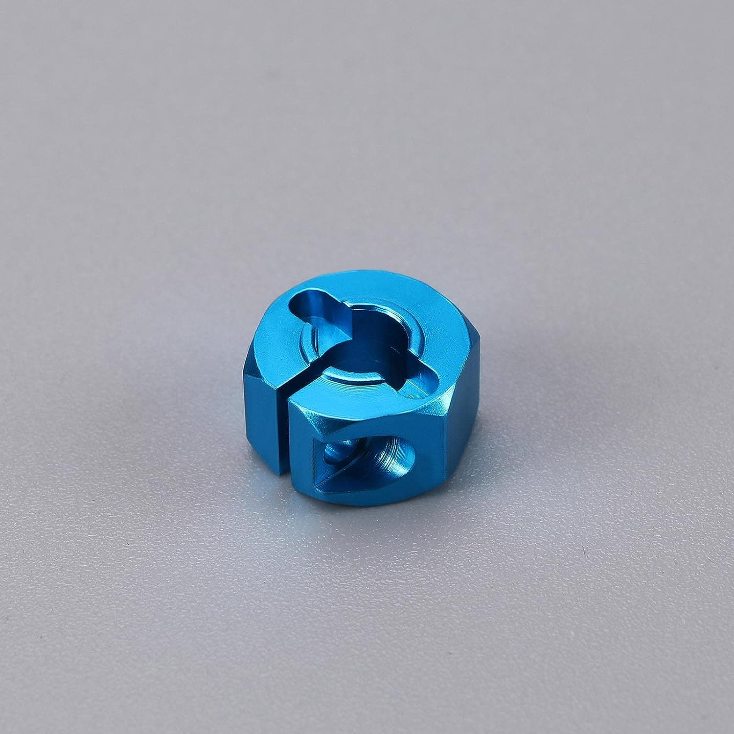 Emagtech 8Pcs Wheel Hex Adapter Aluminum Alloy Wheel Hub Socket Adapter RC Car Wheel Hexagonal Drive Hub Adapters Compatible with HSP Compatible with SCX10 Blue Red image number 2