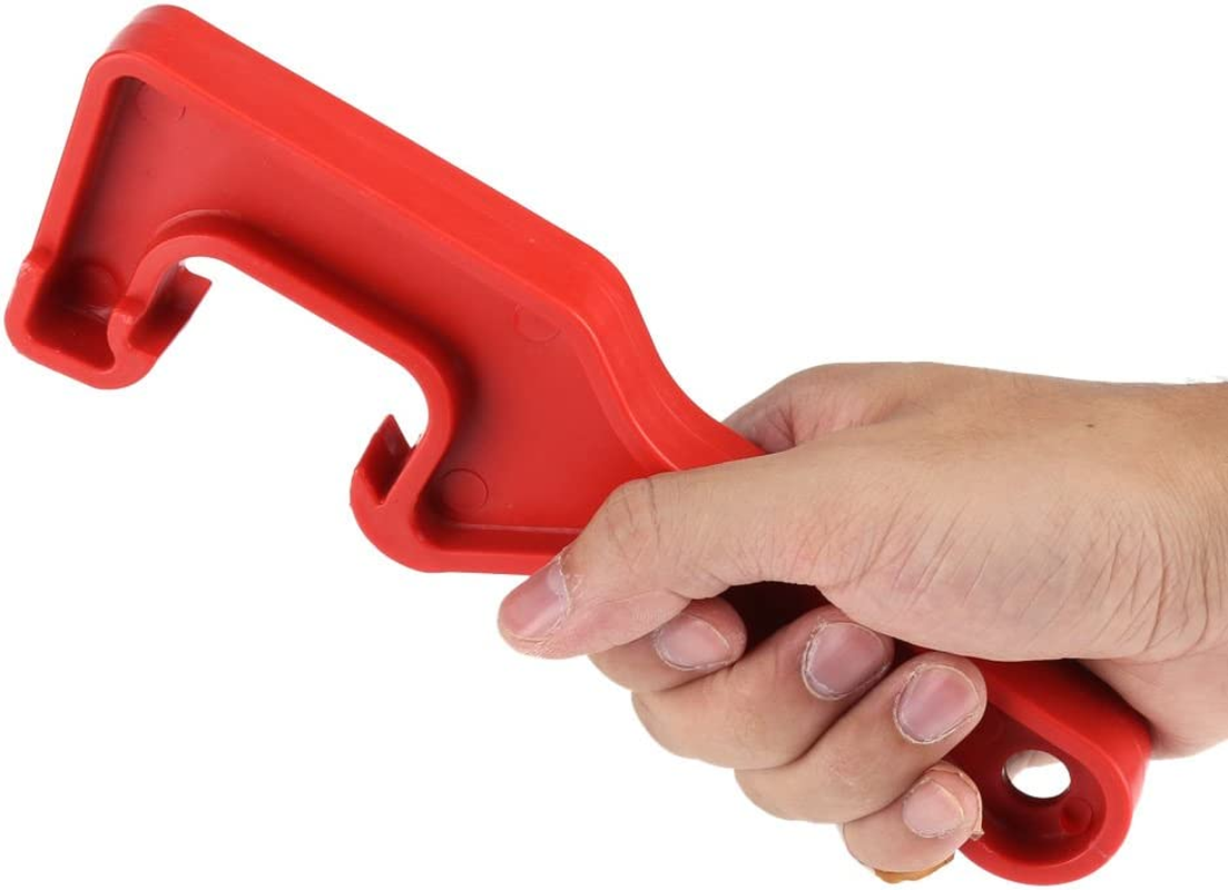 Plastic Bucket Lid Opener, Manual Plastic Paint Can Opener Wrench Home Garage Office Lid Opener Tool(Red) image number 2