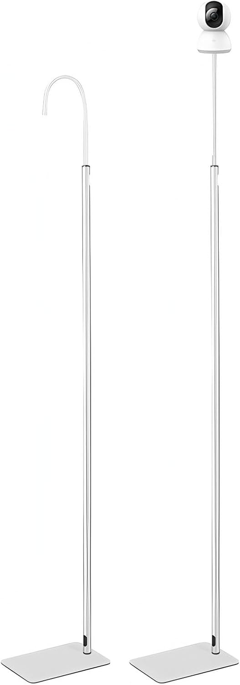 Baby Monitor Floor Stand Holder Compatible All Cameras with 1/4 Screw Height Adjustable & Universal Mount Secure, More Safety Clamp Flexible Most Baby Camera Keep Baby Away from Touching 170CM