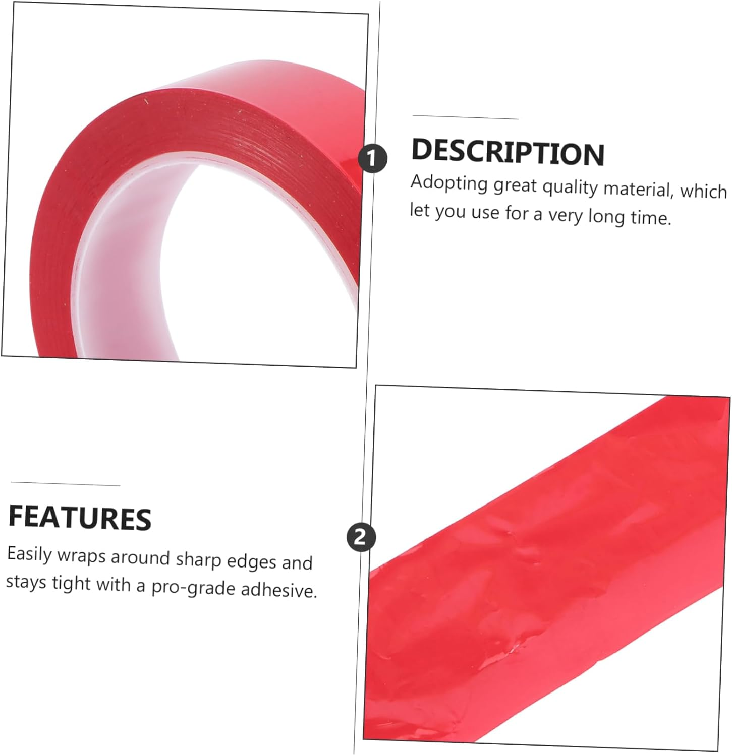 SOLUSTRE 6Pcs Strong Double Sided Adhesive Tape Mara Tape Insulation Heavy Duty Positioning Random Color image number 1