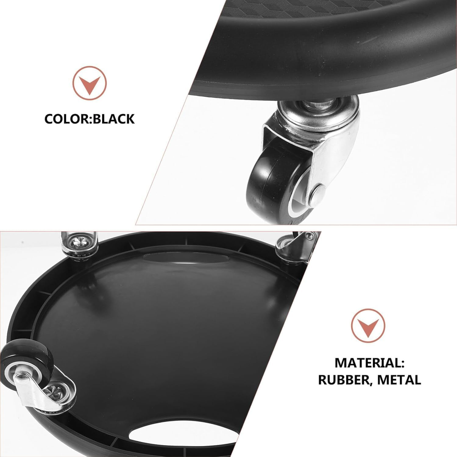 Ab Roller Wheel with 4 Rollers &ndash; Core Coaster Abdominal Muscle Trainer Disc for Home Gym, Core Strength Workout, Ab Exercise Equipment for Fitness Training image number 3