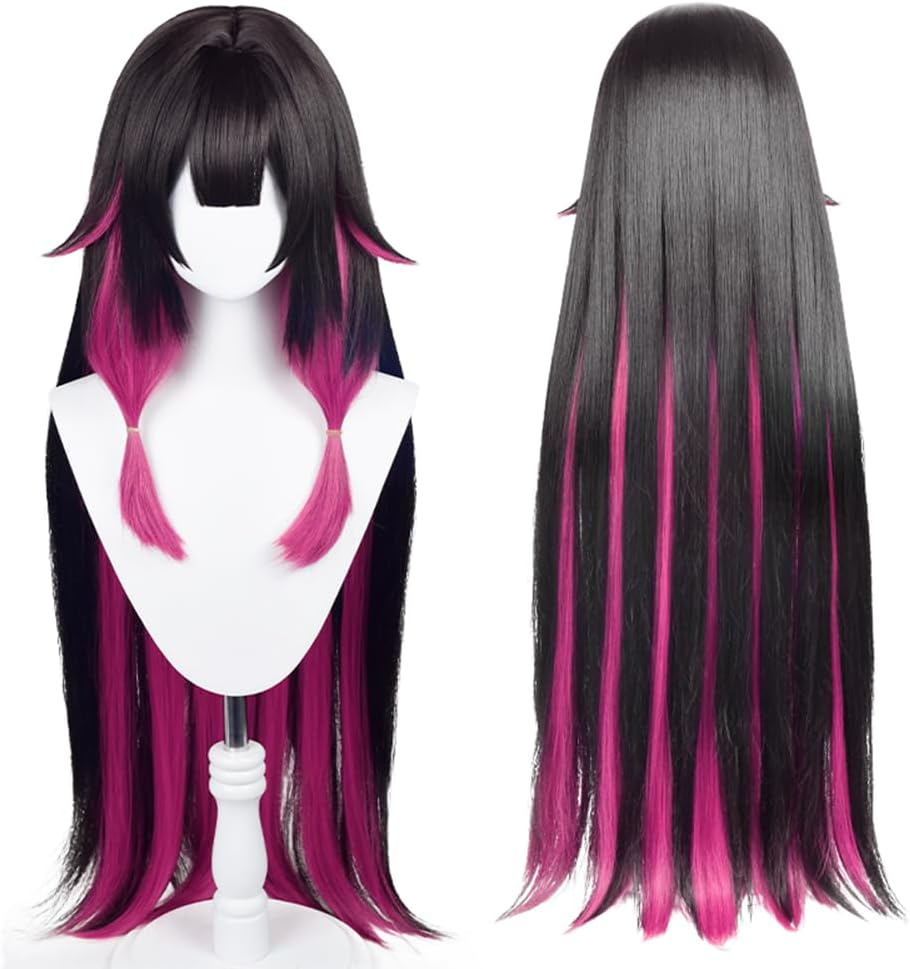 Anime Cosplay Wig Genshin Impact Wig with Two Wig Caps for Halloween, Party & Etc (Mualani Cosplay)