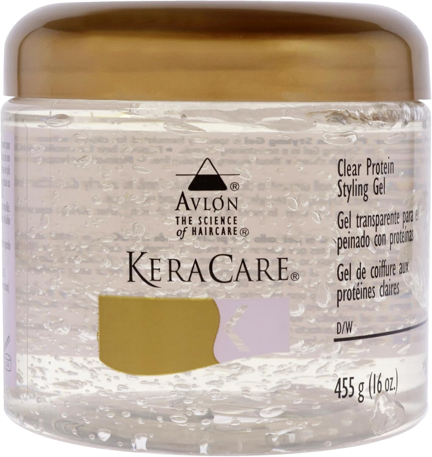 Avlon Keracare Clear Protein Styling Gel for Unisex 16 Oz Gel, 455 G