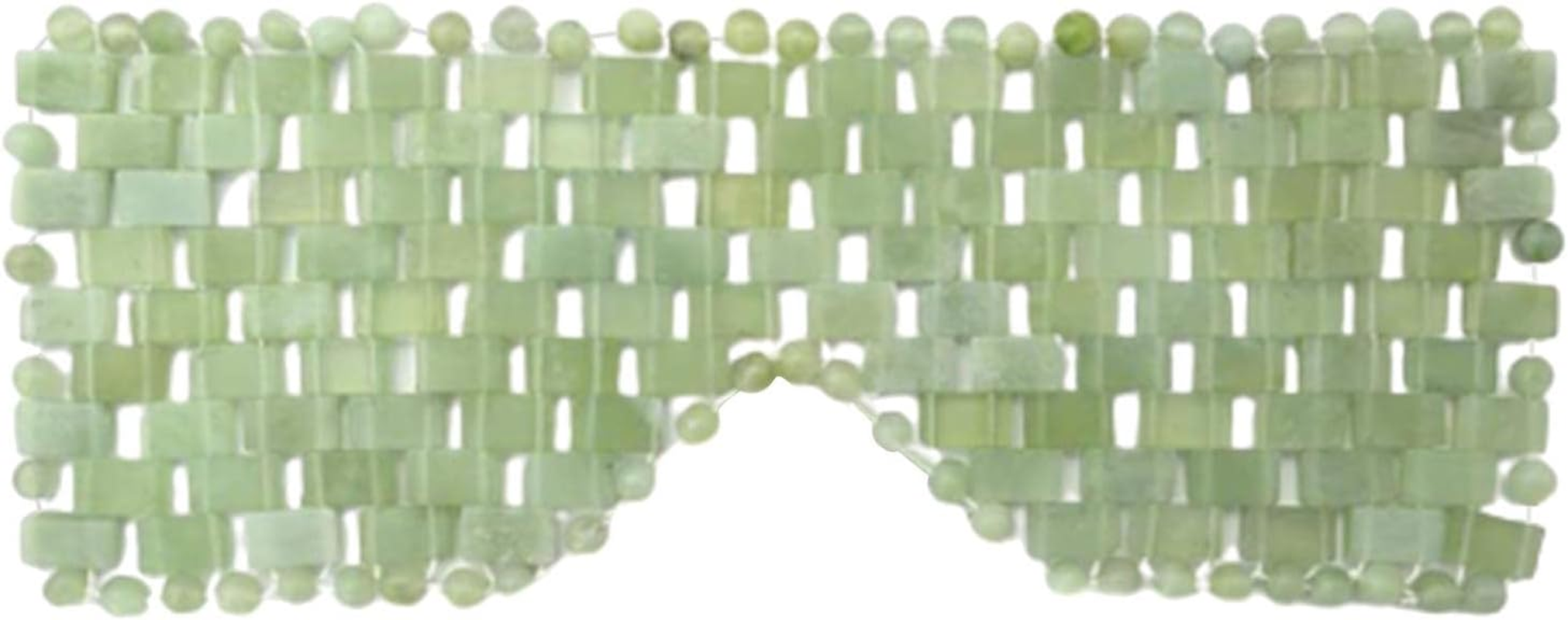 F Fityle Natural Jade Stones Anti-Aging Facial Sleeping Eye Mask Hot or Cold Therapy Blindfold for Puffy Eyes Dark Circles Soothe Eye Fatigue Beauty Skincare image number 3