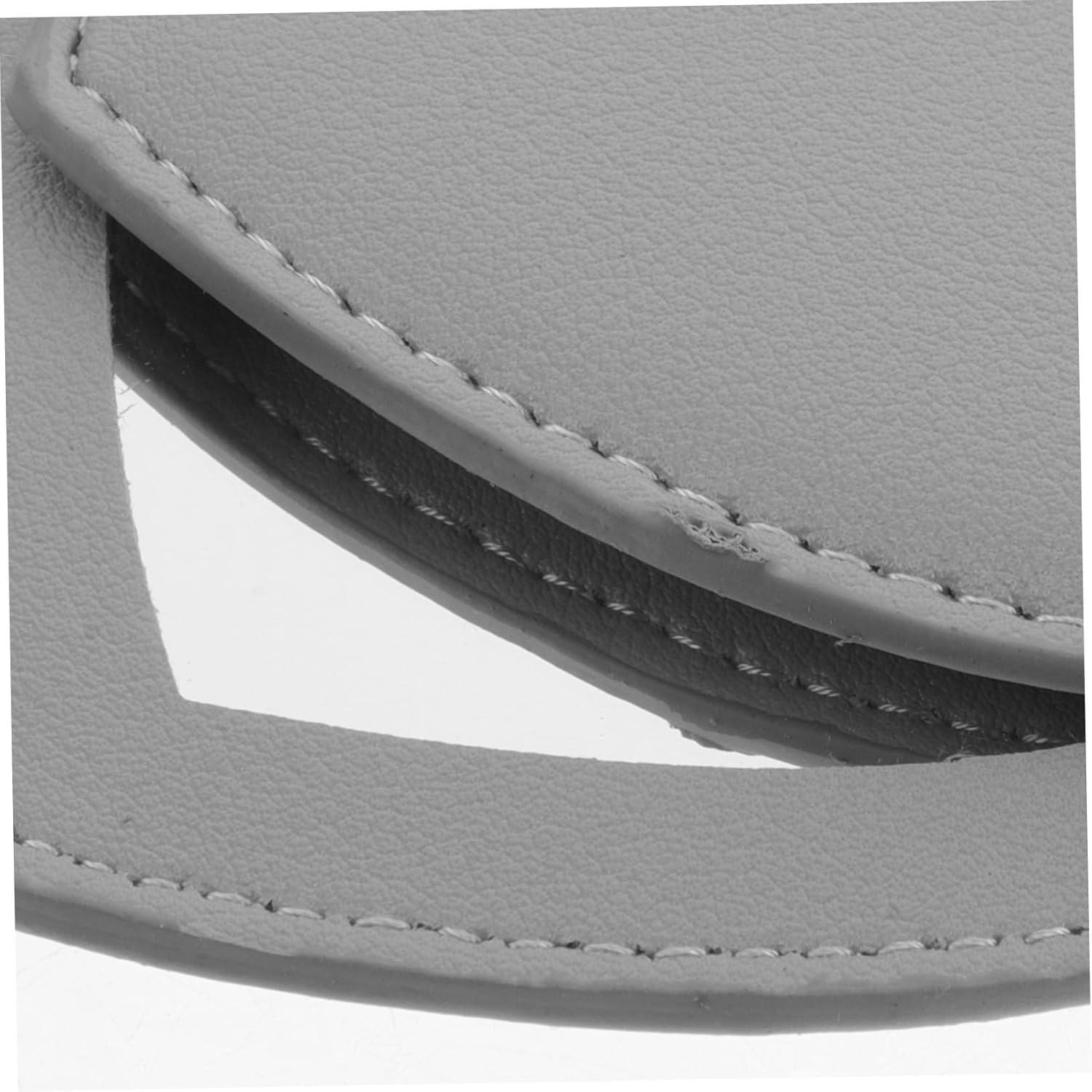 IWOWHERO 2Pcs Compact Heart-Shaped Leather Makeup Mirror with Rotation Lightweight Vintage Vanity Keychain for Travel Purses Handbags Portable Pocket Mirror for Women - Multicolor image number 3