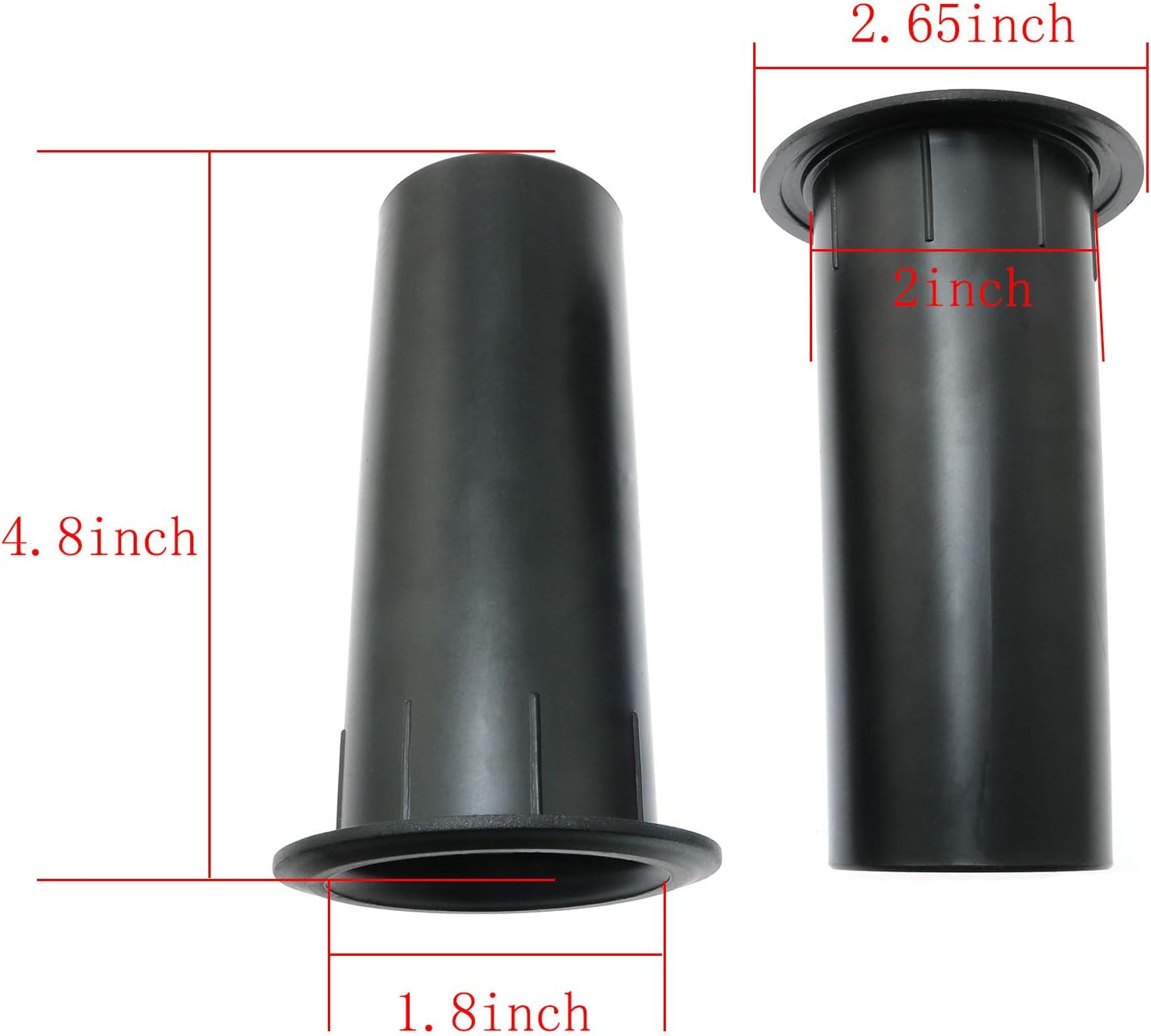 MEETOOT 2Pcs Speaker Pilot Hole Outlet 50X120Mm Speaker Cabinet Port Tube for Speaker Cabinet, Portable Speaker, Home Speaker or Car Speaker image number 1