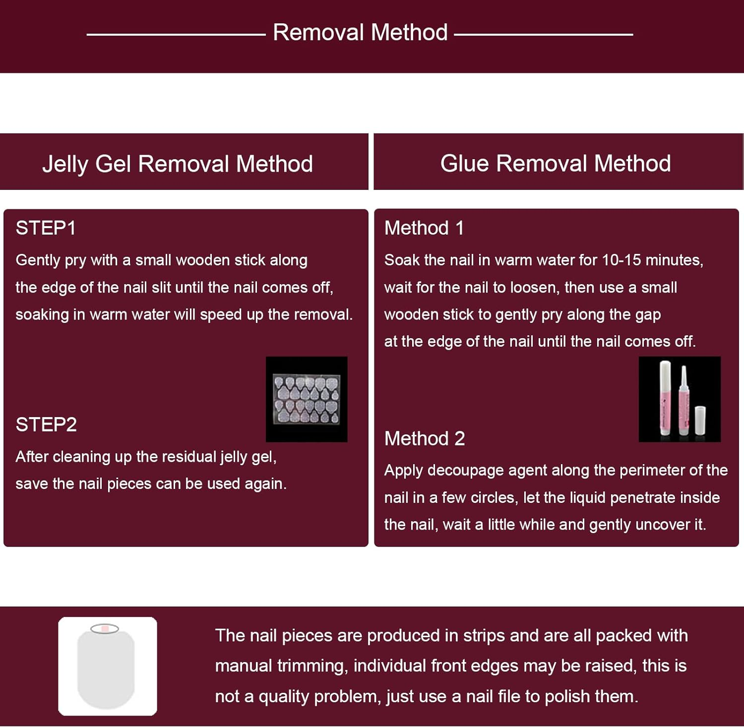 24 PCS Valentine'S Day Press on Nails Bow, Heart, Cherry, and Rhinestone Fake Nails Medium Gifts for Women and Girls (No.27) image number 4