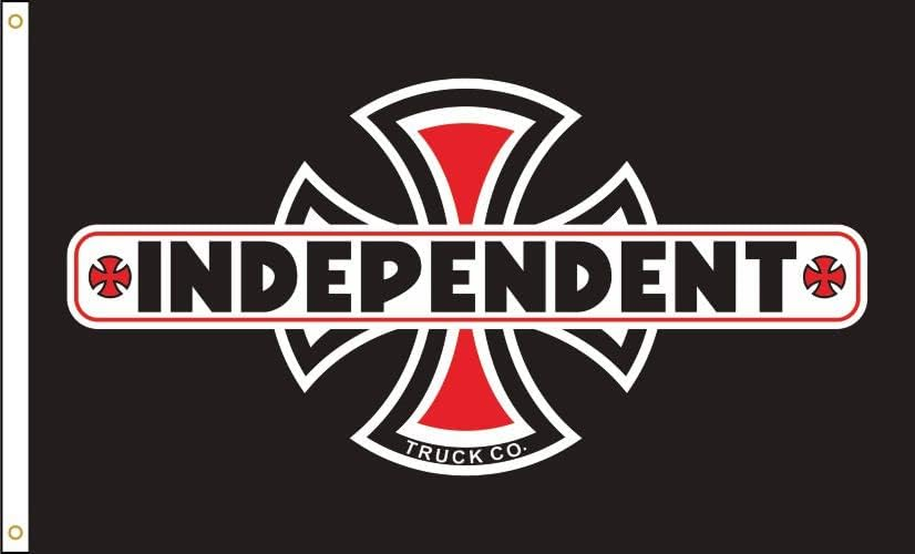 Eksent Independent Flag 3X5 Feet Trucks Huge Logo Banner Skateboard Skate Spell Out Pop Pattern Youth Flag(Duplex Printing,Bright & Vibrant 150D Polyester,Brass Grommet Design Is Durable) image number 5