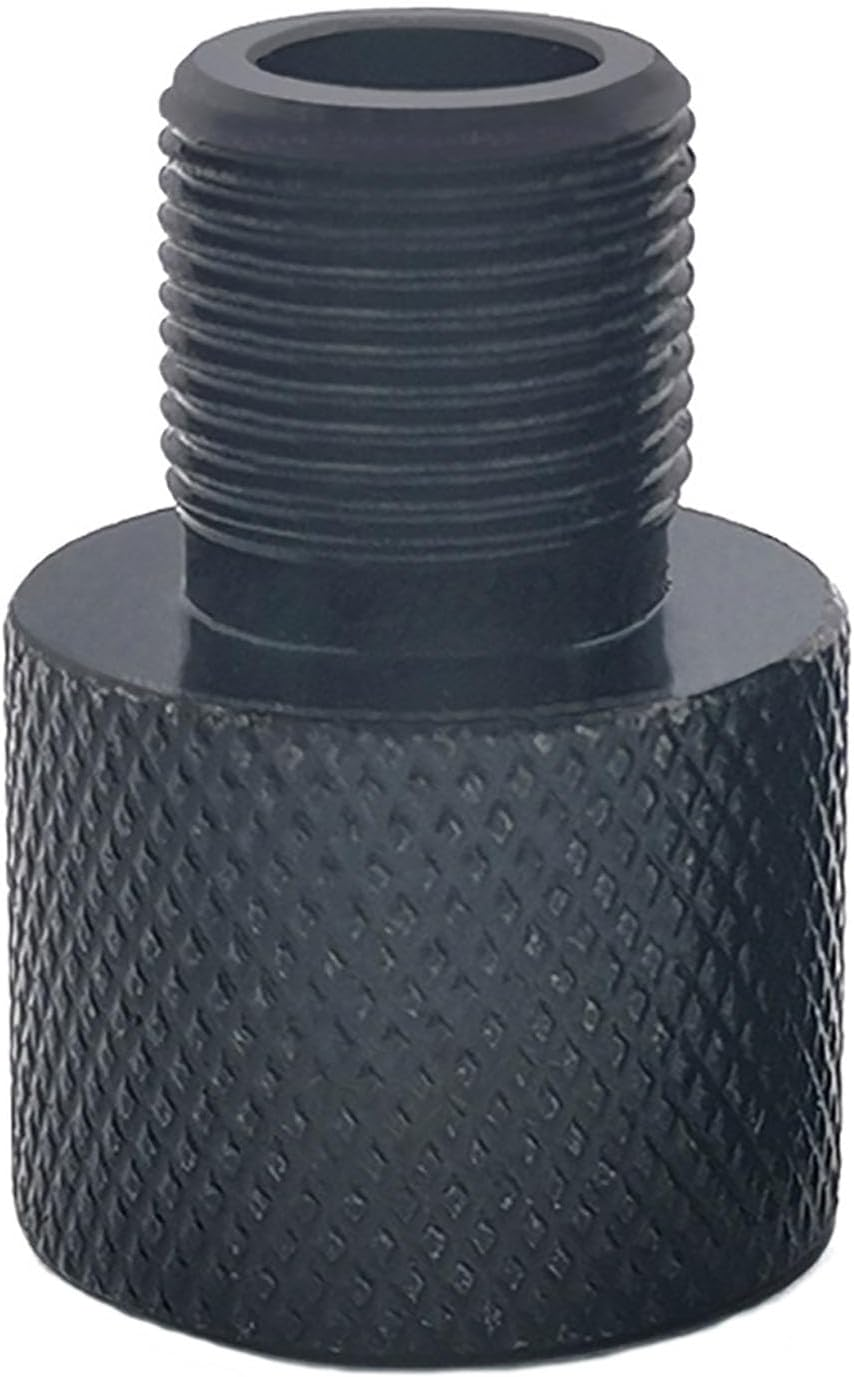BEANPRECOY 1Pc Black Aluminum Alloy 1/2-20 UNEF to 1/2-28 UNF Thread Adapter, Male to Female Pipe Fitting Adapter for Plumbing & Mechanical Parts image number 5