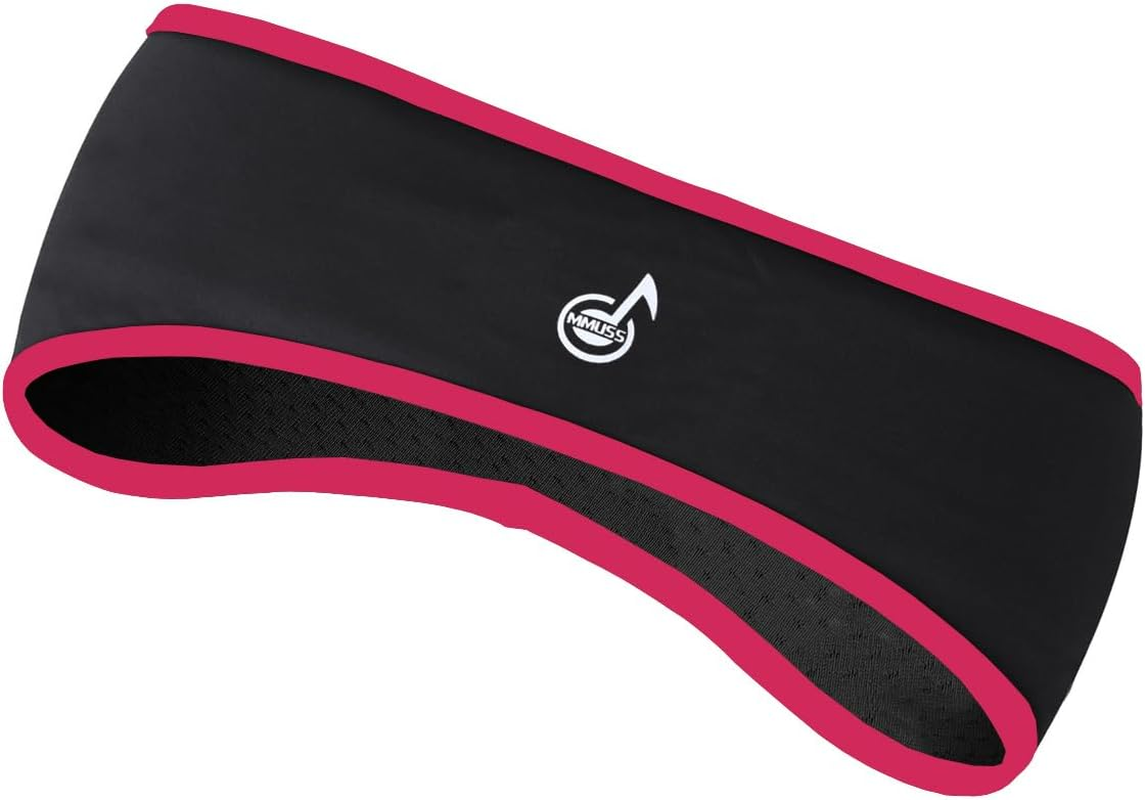 MMUSS Sleep Headphones Stereo Headband with Ultra Thin Speakers.Perfect for Side Sleeper,Sports,Travel,Meditation,Relaxation (Pink) image number 2