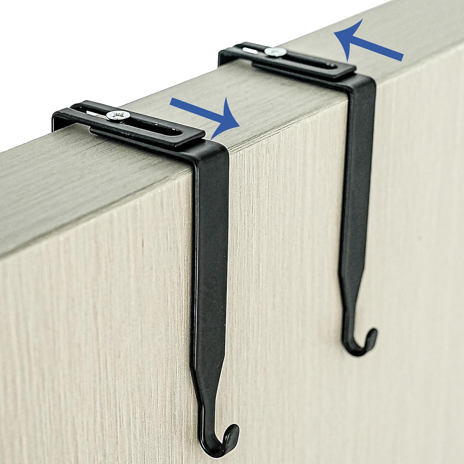 10 Pcs Adjustable Cubicle Wall Hooks Black Metal Cubicle Hangers Cubicle Accessories with Cross Screwdriver Universal Partition Hanger for 1.35 to 3.5 in Inch Thick Wall Panels (Black) image number 3