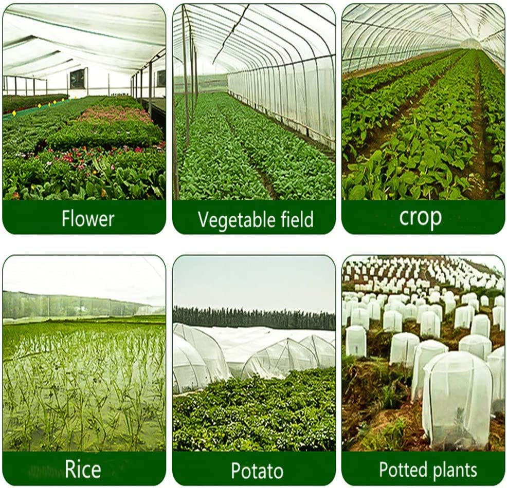 Garden Netting, Ultra Fine Garden Mesh Netting, Greenhouse Protection Net, Reusable Plant Covers for Protect Vegetables Fruits Plant Flower Crop Screen Barrier Net Row Covers, 8.2 X 20Ft image number 1