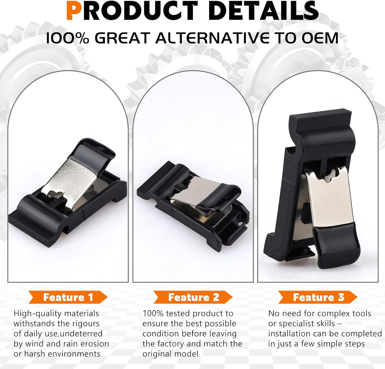 Toyota Fuel Door Spring Clip 77360-35040 for Toyota RAV4 2019-2022 Avalon Camry, Gas Tank Door Cover Release Spring Clip for 2004-2009 4Runner Prius Corolla Highlander Lexus ES250 Es300H ES350 GX470 image number 6