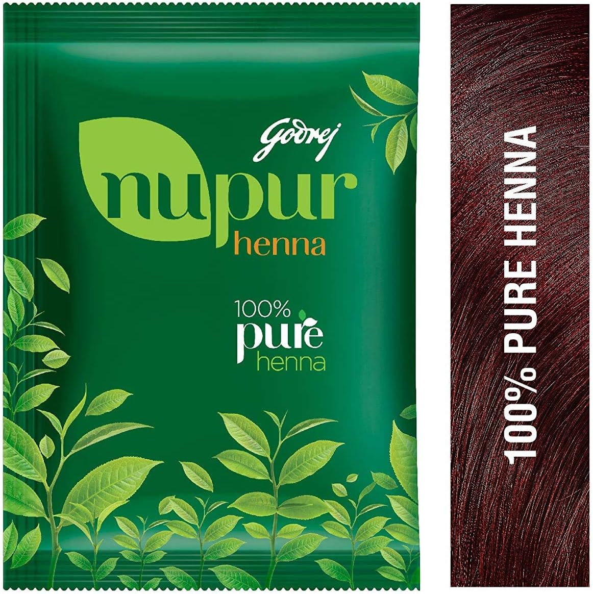 Nupur 100% Pure Henna (Mehendi) | Natural Conditioning and Anti-Dandruff Hair Colour Solution, 400G image number 1