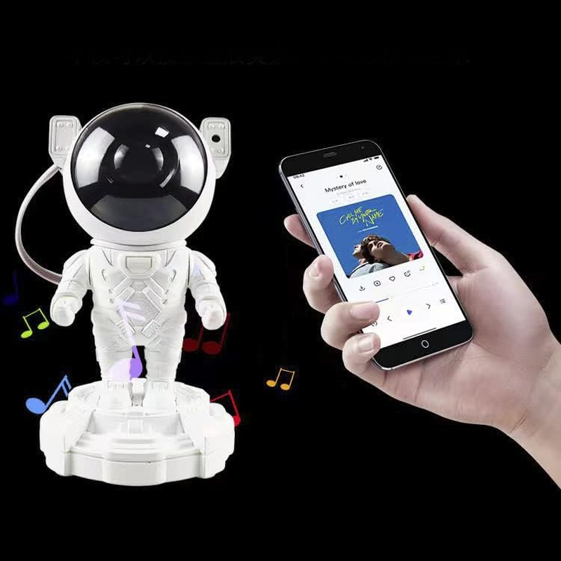 Astronaut Projector Light USB LED Starry Night Light Bedside Table Lamps Speaker image number 2