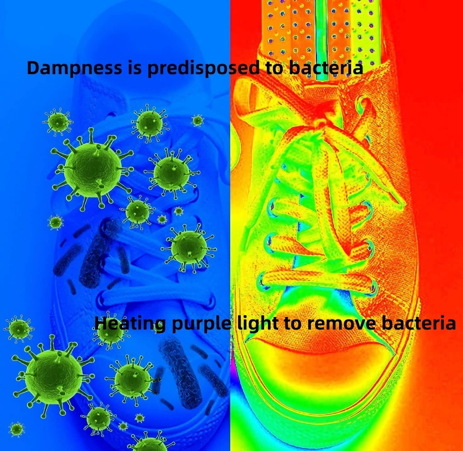 Shoe Dryer-Portable, Three Speed Timing, Intelligent Constant Heat, Violet Sterilization, Heating Deodorization, Flame Retardant Material Safety and Environmental Protection,Usb Ports