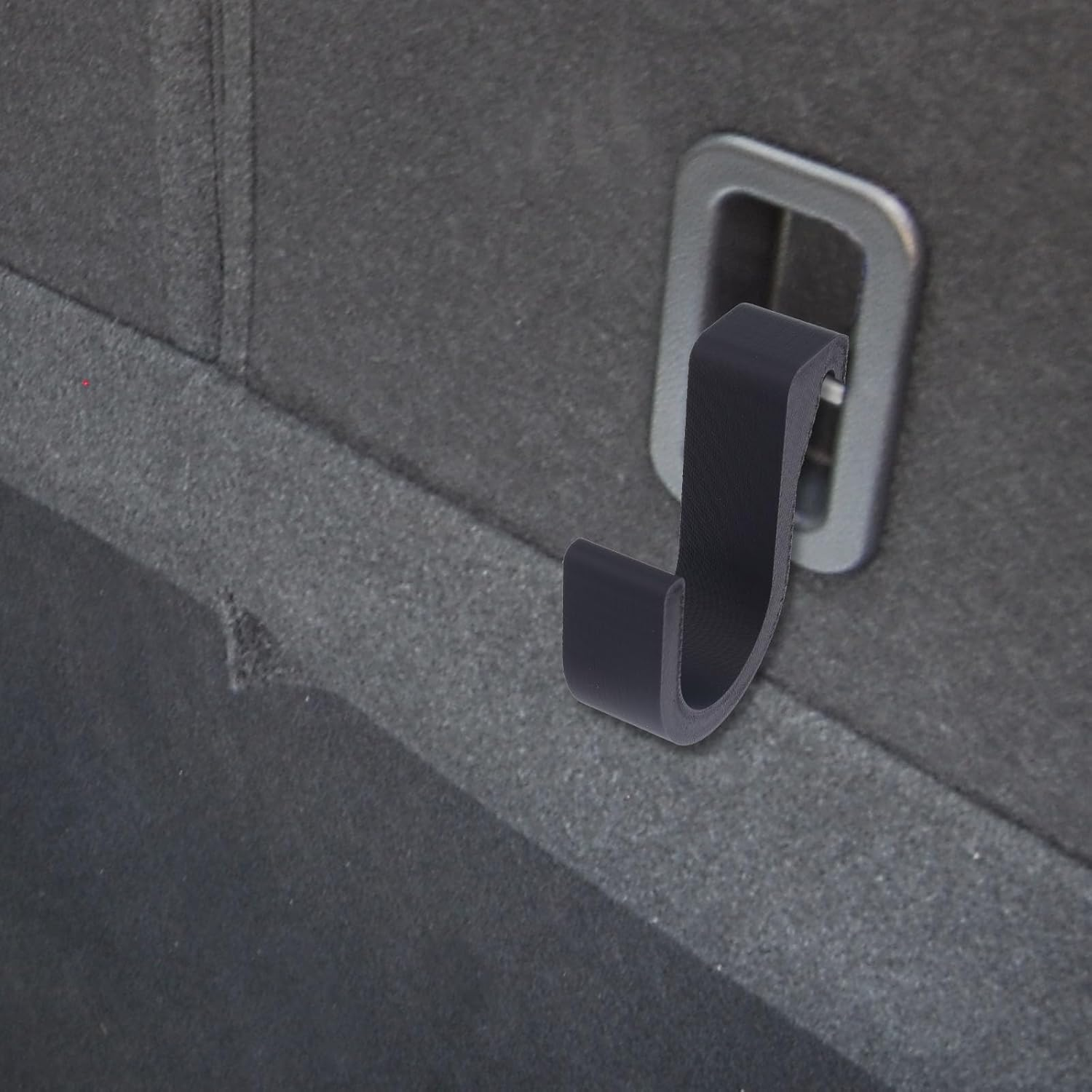 2Pcs Black Car Umbrella Hooks, Universal Car Umbrellas Holders Storage Hookclip Seat Headrest Hooks for Any Vehicle image number 1