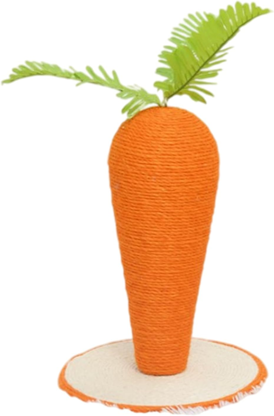 Carrot Cat Scratch Post,Cute Scratching Post for Cats Sisal Rope - Sturdy Cat Toys, Cat Scratcher for Cat Grinding Claws, Scratching and Climbing, Cat Exercise image number 1