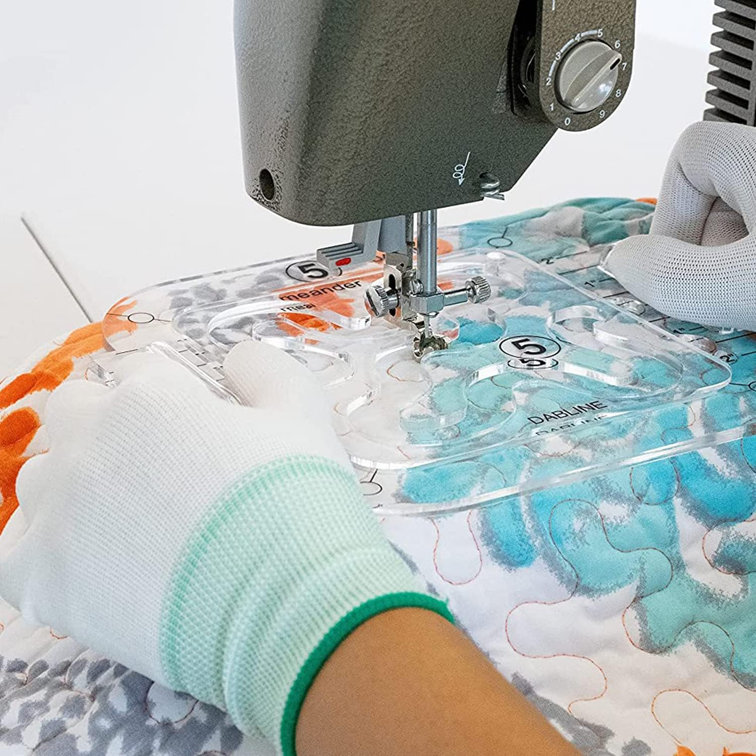 3Pcs Quilting Template Acrylic Quilting Ruler Template Free Motion Quilting Stencil Plastic Templates Transparent Sewing Ruler Set for DIY Patchwork Sewing Machines image number 6