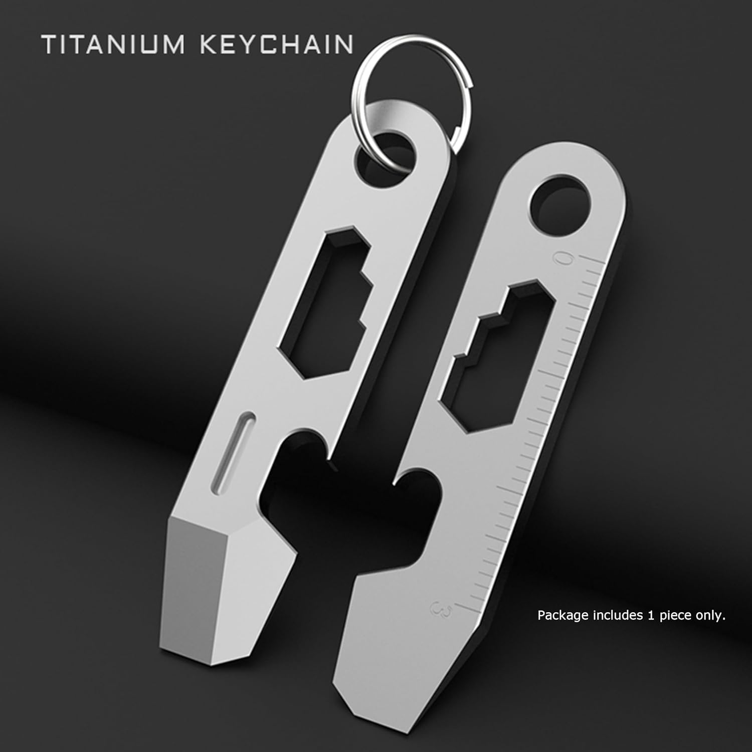 Hamans EDC Pry Bar Keychain Bottle Opener Multi Tool Small EDC Pry Bar for Keychains, QG02 image number 6