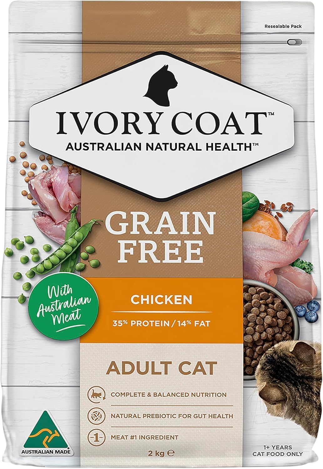 IVORY COAT ADULT CAT CHICKEN with COCONUT OIL 2KG image number 5