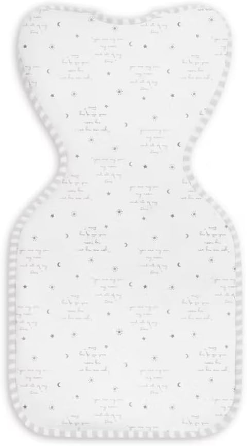 Love to Dream Swaddle Up, Arms up Position, Light and Ultra Breathable Cotton - Versatile - Wearable Blanket - Spring, Summer - Sleep Bag - 0.2TOG (You Are My White, Newborn, 2.2-3.8Kg) image number 4