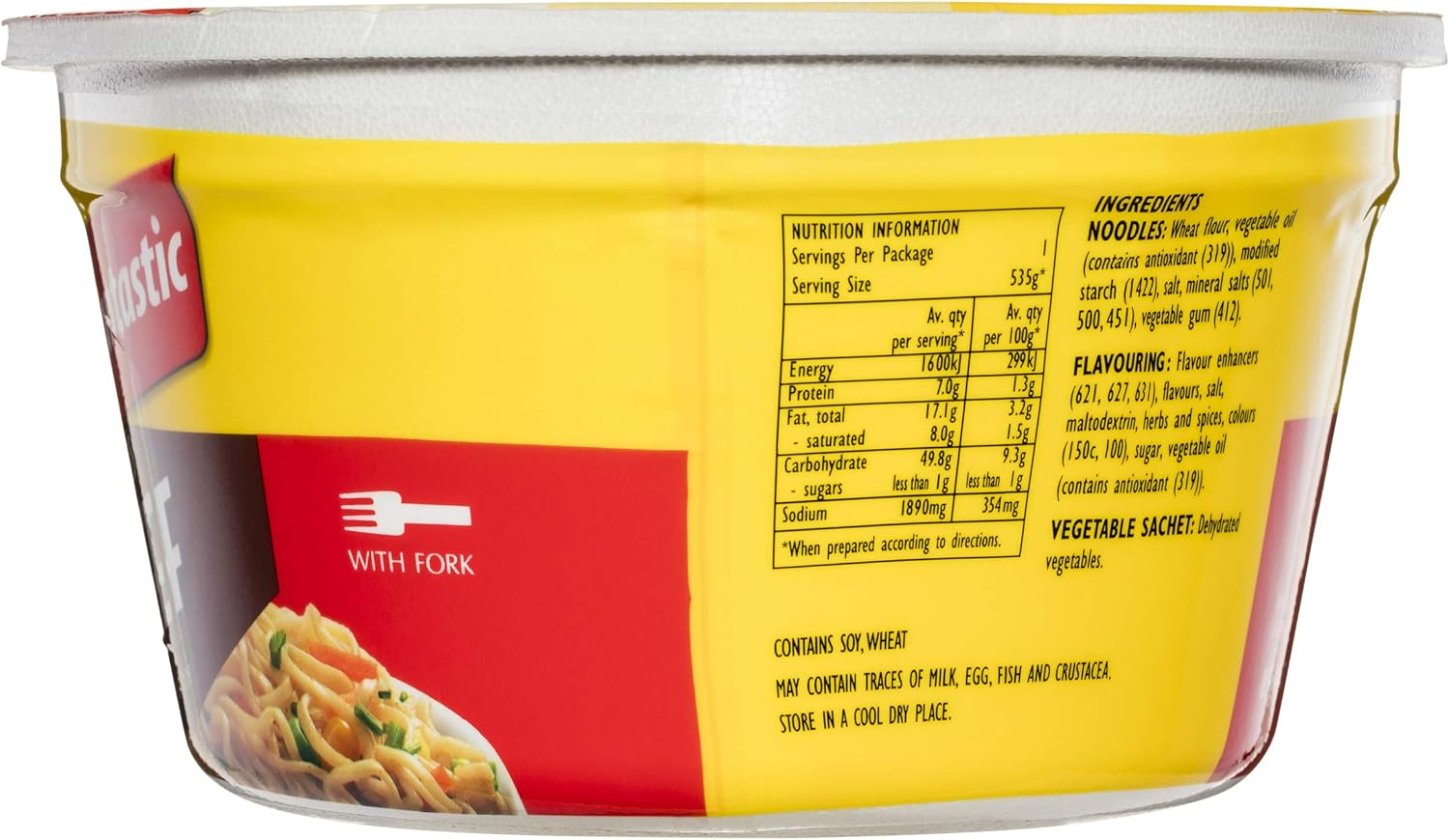 Fantastic Bowl Noodle, Beef, 85G