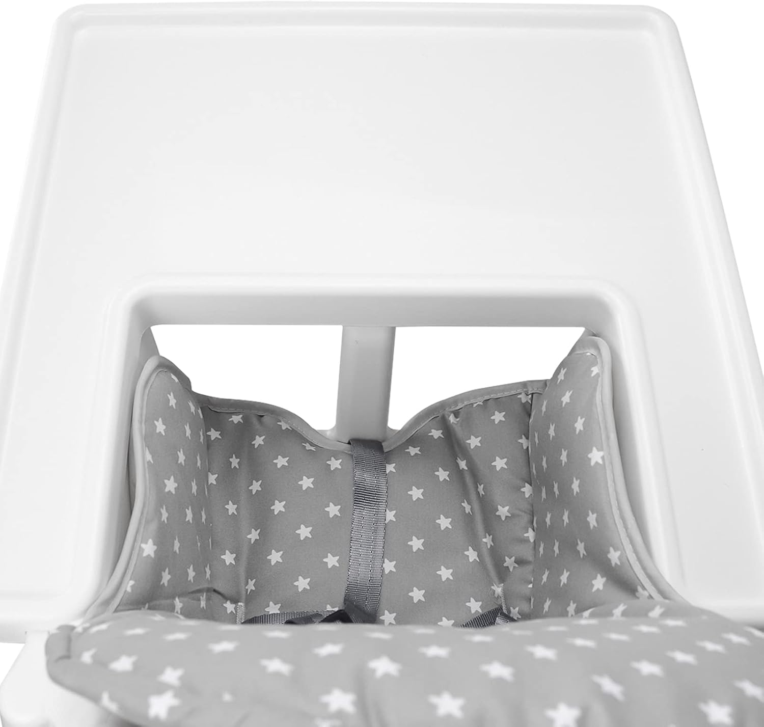 Twoworld High Chair Cushion for IKEA Antilop Highchair, Baby High Chair Seat Cover Liner Mat Pad Cushion for IKEA Antilop High Chair (Fashion Gray) image number 2