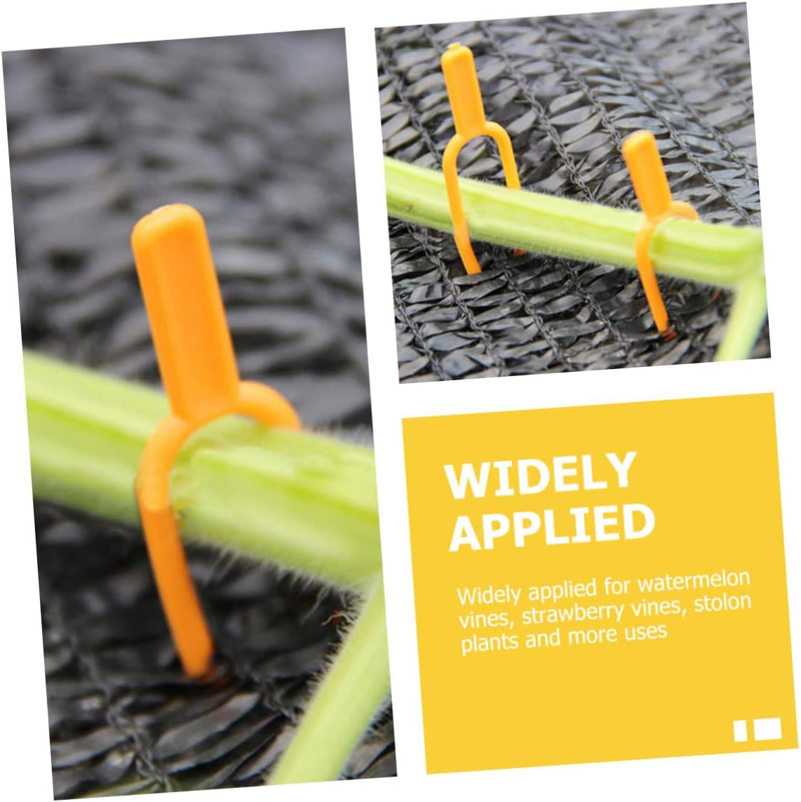 CIMAXIC 2Sets Plastic Plant Clips Fastening Vines Clamps Gardening Fixing Clips Supplies Plant Ties 200Pcs*2 image number 2