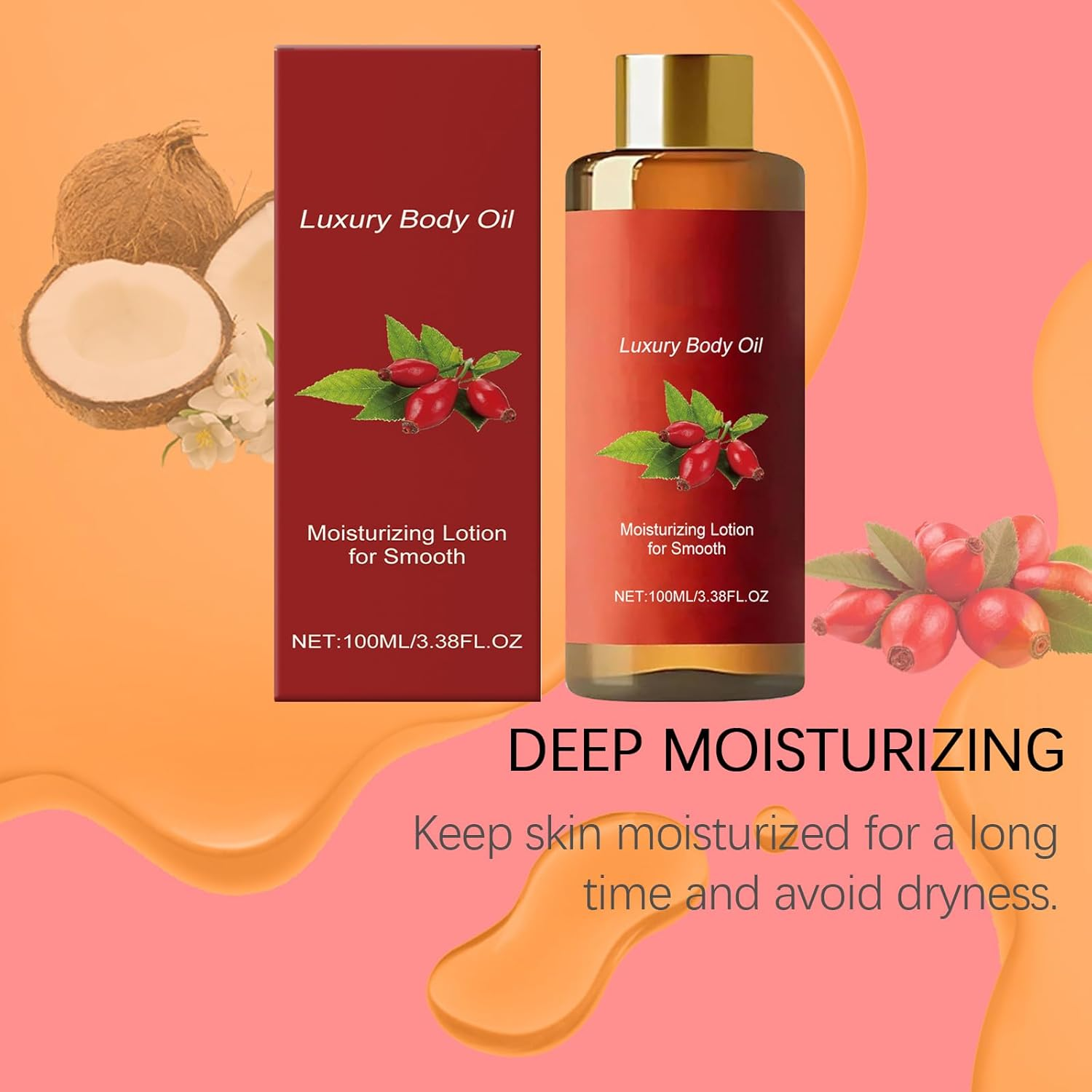 Luxury Body Firming Oil, Skin Tightening & Hydrating for Arms Thighs & Abdomen, after Shower Massage Oils, Gua Sha Body Oil, Moisturiser for Silky Smooth Skin, Gentle Formulated (3PCS) - 2Pcs image number 7