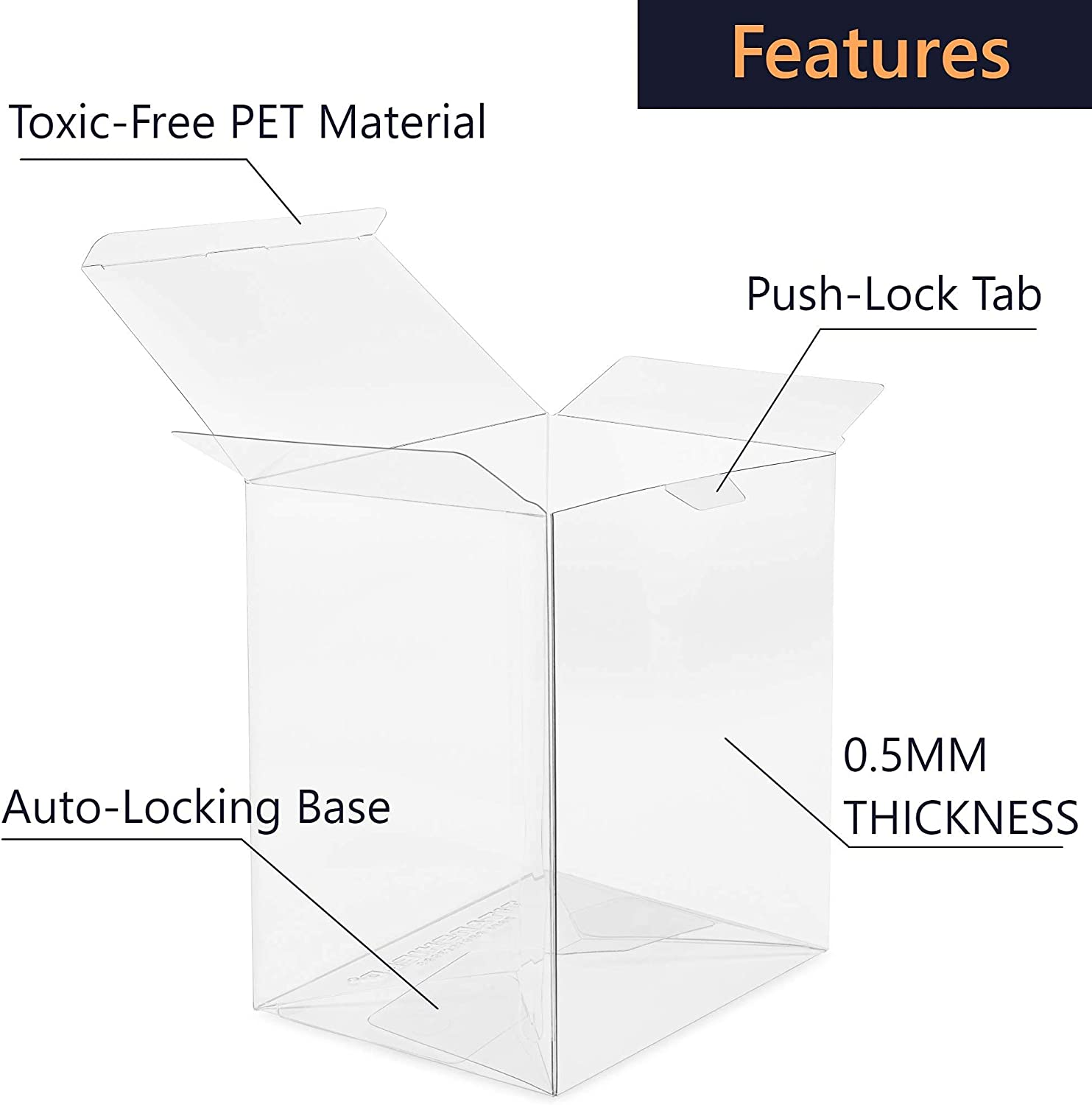 Titanshield 0.5Mm Pop Protectors Sleeve Case Compatible with Funko - 4" Inch Pop! Vinyl Figures (20 Pack) image number 6