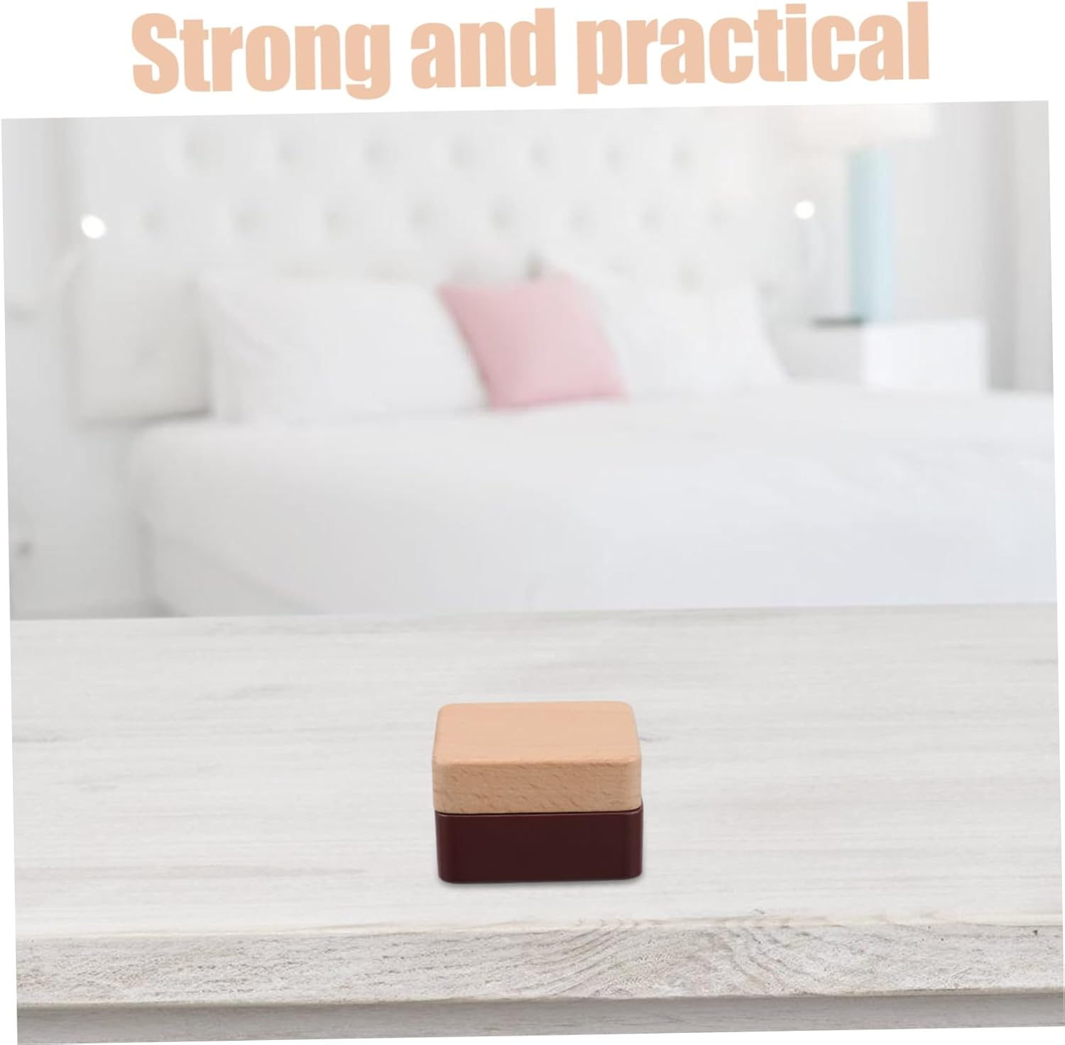 CALLARON Tooth Storage Kept for Newborns Boys and Girls Handmade Square Holder for First Tooth Portable Dental Organizer for Home School image number 2