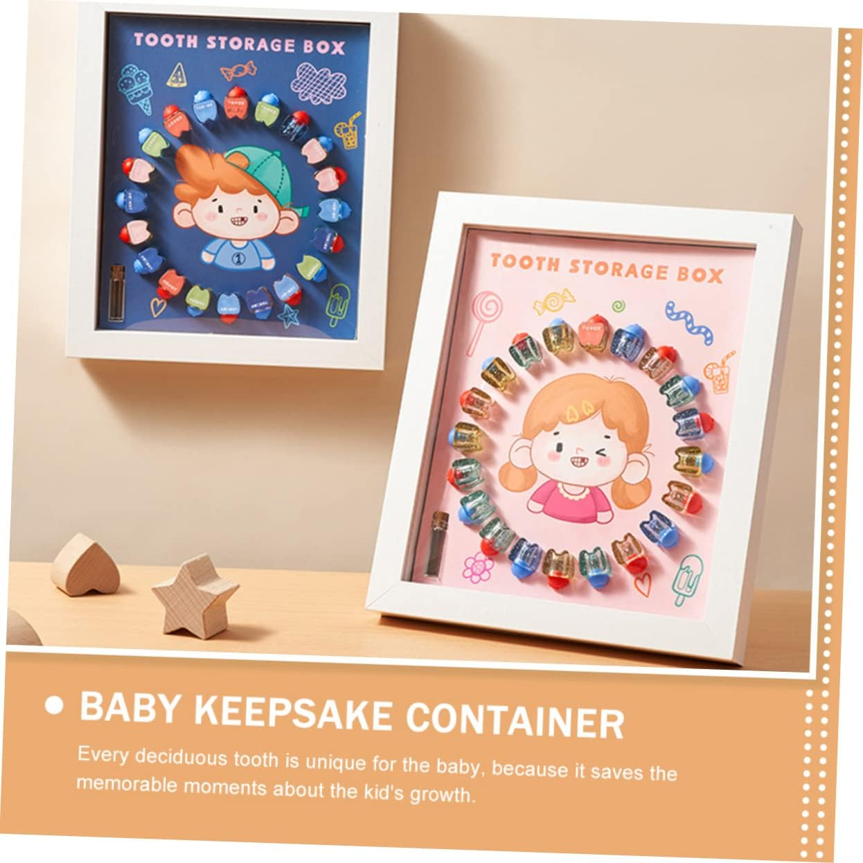 Unique Tooth Fairy Box Keepsake Case Milestone for Boys and Girls Shower image number 1