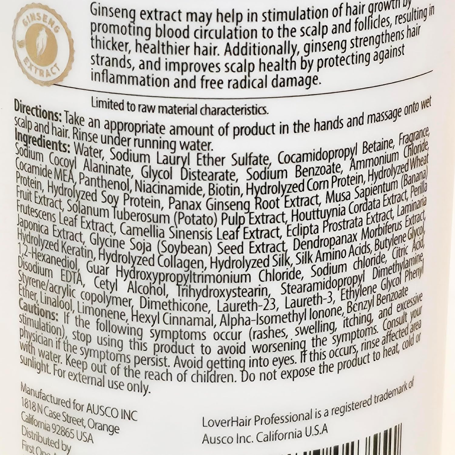 Pack of 2- Loverhair Professional Nutrition Biotin & Collagen Shampoo image number 1