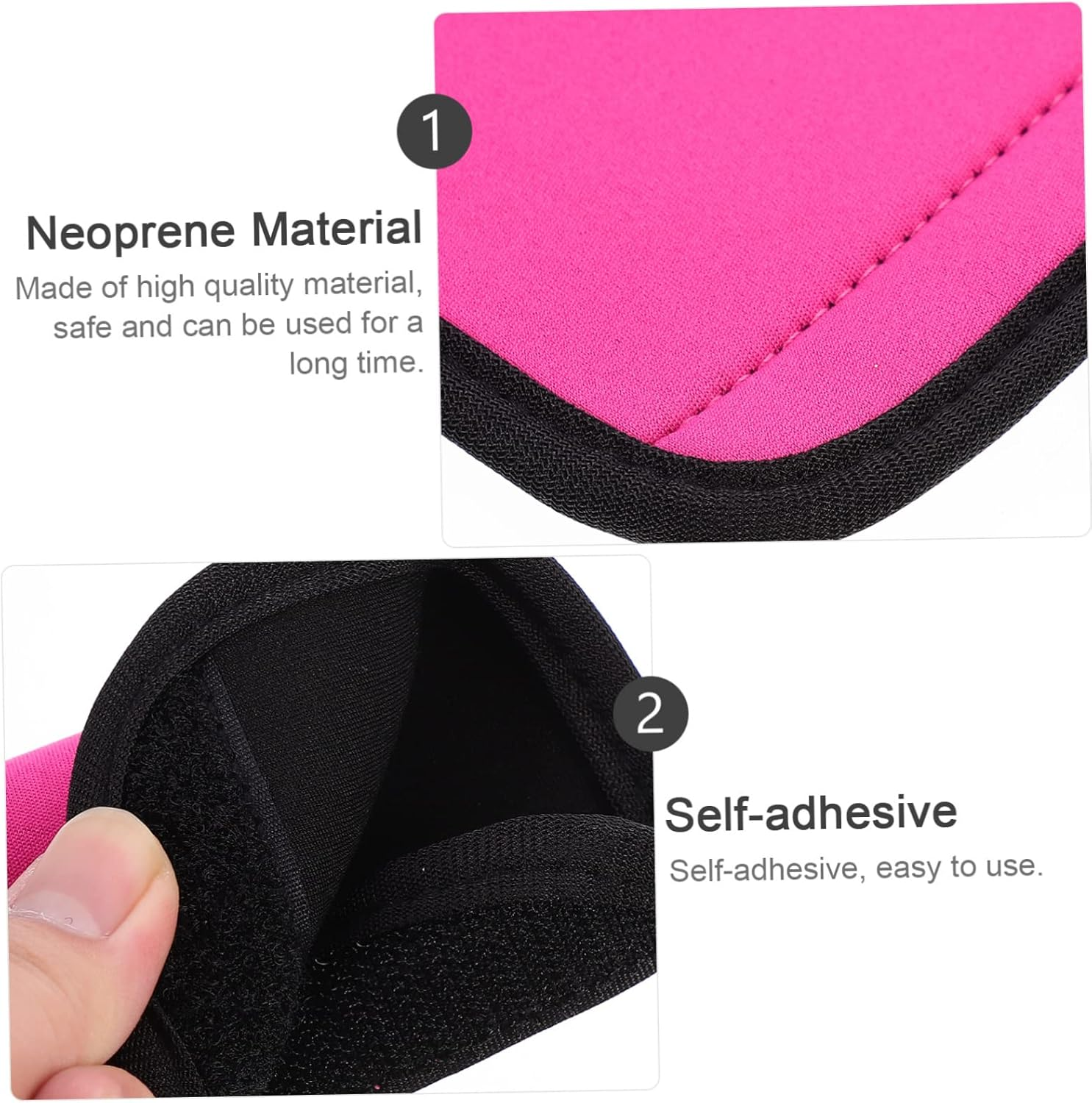 GAROZATION Neoprene Luggage Handle Wraps Simple Style Comfortable Hand Protectors for Traveling Suitcase Handle Covers image number 5