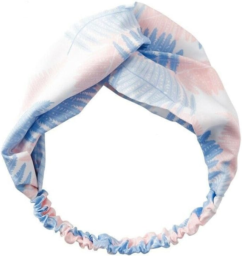 Women Chiffon Floral Print Headband Fashion Bohemian Elastic Cross Hair Bands - Fashion Cross Hair Bands, Versatile for All Occasions