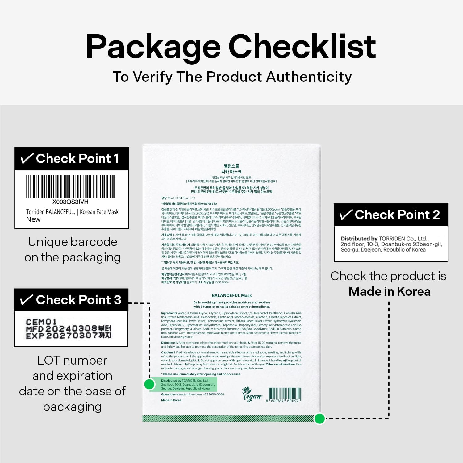 Torriden BALANCEFUL Cica Facial Masks (10 Sheets) | Extra Soothing Care | 5D CICA, Hydrolyzed Hyaluronic Acid, Panthenol | Korean Face Mask image number 3