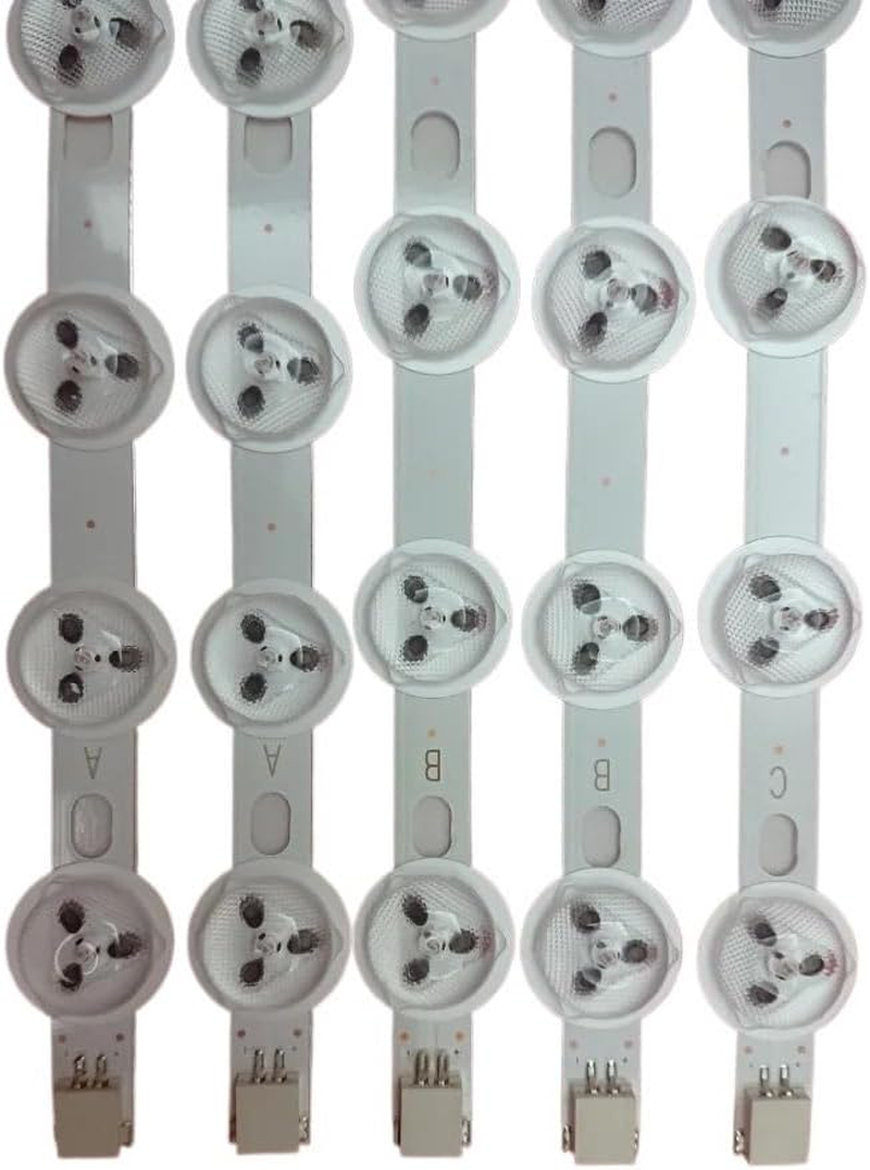 ZJSCNBE LED Backlight Strip Fit for 40" NDV a B C TV 40L3433DG 40L3451Dn 40L3433DG TV VES390UNDC-01 VES400UNDS-01 Ves400Unds-02(5Pcs Set for 1 TV) - 2 Set For 2 Tv image number 2