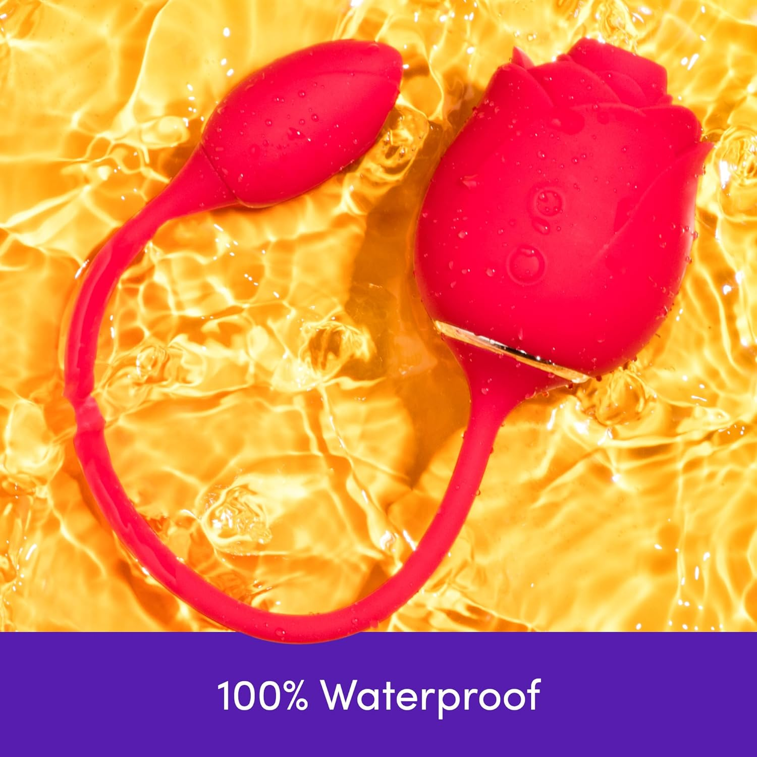 Lovehoney Rose Glow 2 in 1 Rose Clitoral Sucking & Love Egg Vibrator &ndash; Rose Sex Toy Clit Suction Stimulator with 6 Suction Speeds &ndash; Vibrating Adult Sex Toys for Women - Rechargeable & Waterproof image number 1