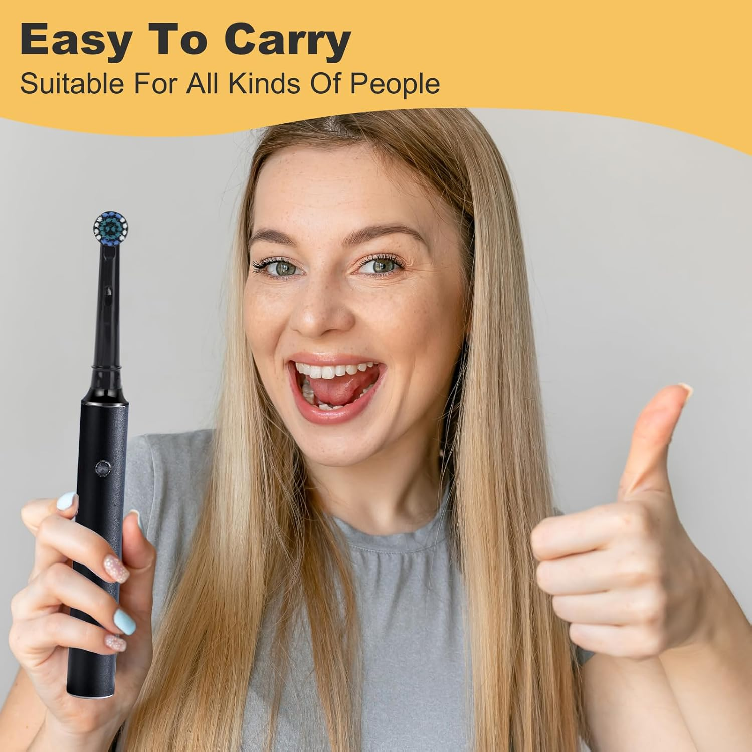 8-Pack Replacement Toothbrush Heads Compatible with Oral B Toothbrush and Vitality Plus、Pro 100 300 2000 2500X, Electric Toothbrush Heads for Deep Cleaning and Plaque Removal image number 5