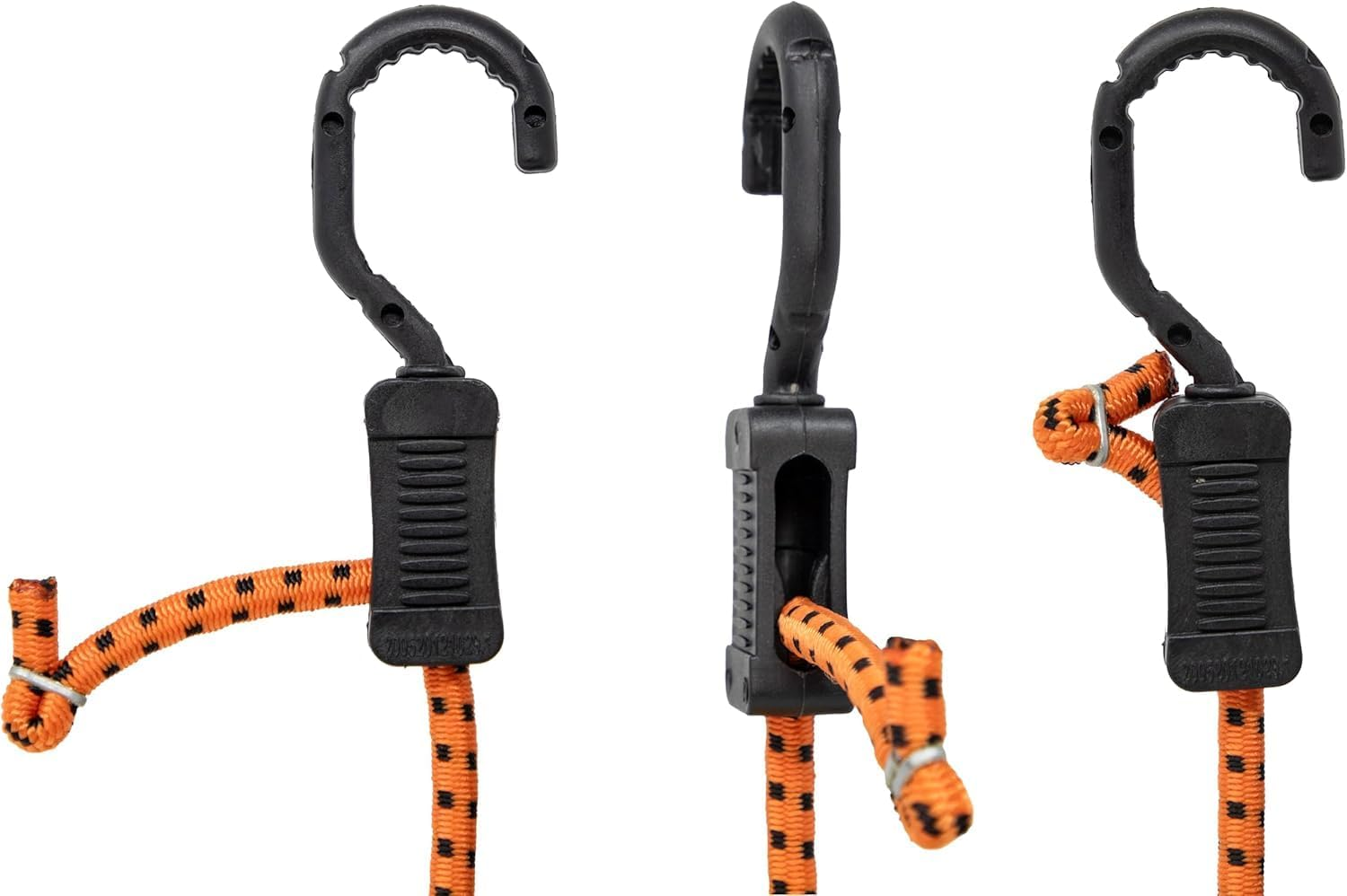 Kotap MABC-ASMT All- Purpose Adjustable Bungee Cords with Hooks, Assorted, Orange/Black, 10 Count image number 3