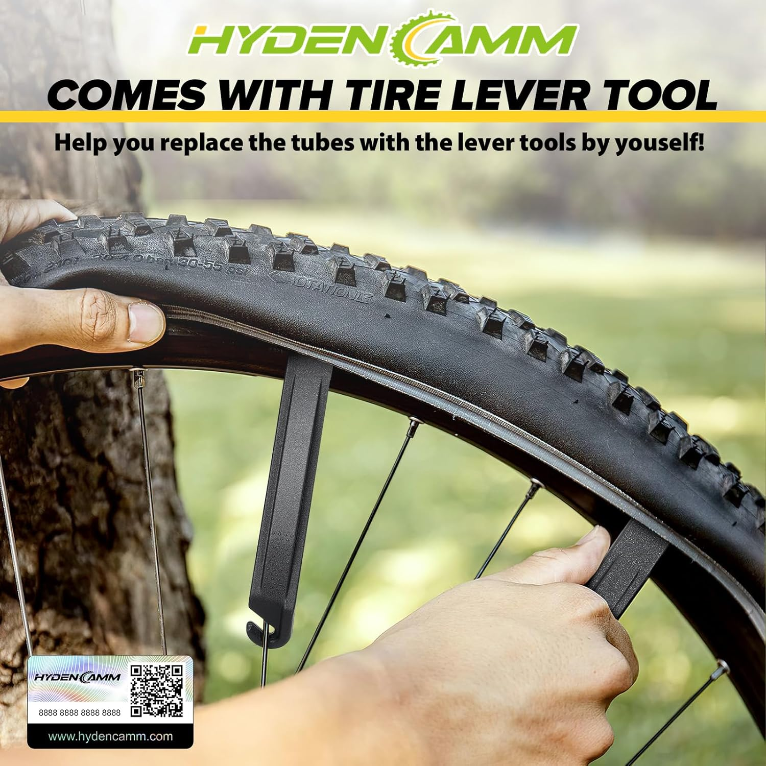 2 Pack 16'/ 20'/ 24'/ 26' X1.75/1.95/2.10/2.125 Bicycle Tube with 2 Tire Levers, Bicycle Tube with 32Mm Schrader Valve, Butyl Rubber Inner Tube for Road/Mtb/Kids Bike by Hydencamm(2 of One Size) image number 4