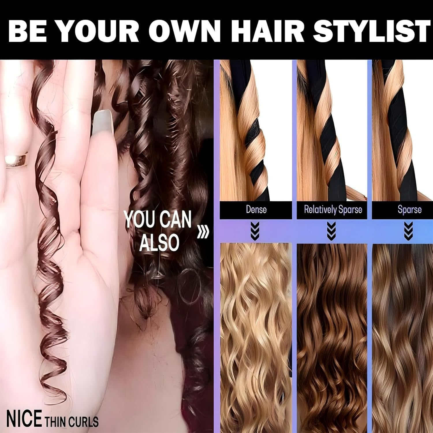 Pack of 2 Hheatless Curls Band Overnight Heatless Curls Silk Suitable for Use during Sleep, Suitable for Long and Short Hair (Black + Coffee Leopard Print)