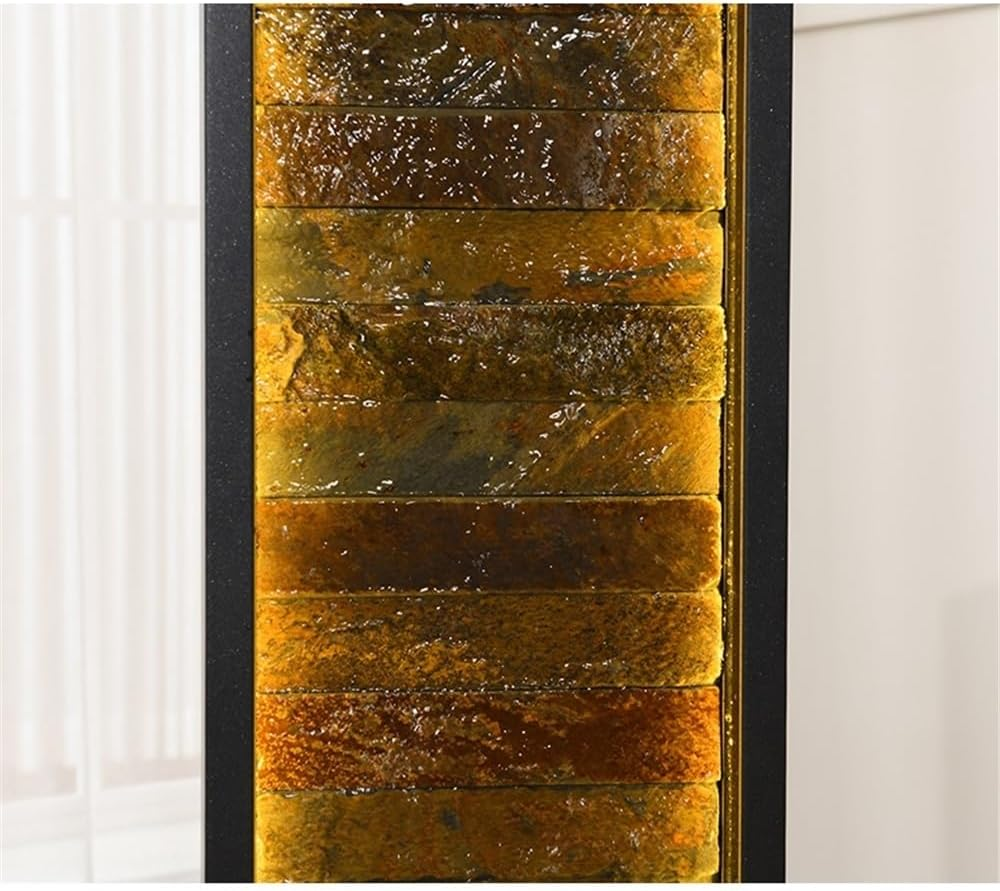 Outdoor Fountain Modern Luxury Flowing Ornaments Attract Wealth, Living Room, Office Decoration, Floor to Ceiling Water Curtain Wall, Circulating Fountain