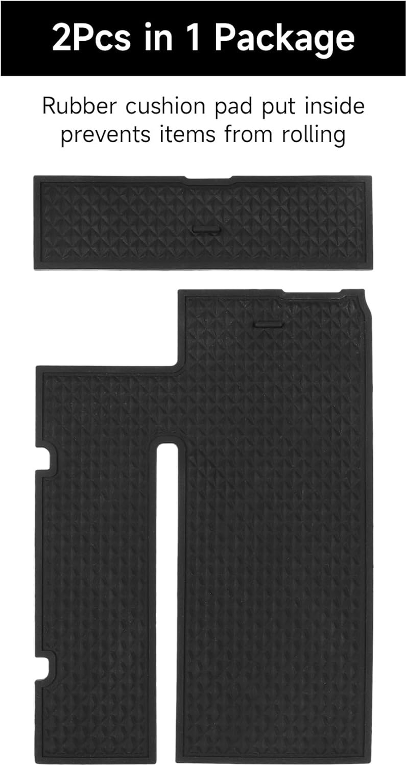 Hugeek Center Console Organizer Tray Compatible with Mazda 3 Accessories 2019-2025 Armrest Storage Box ABS Console Insert Tray Container image number 5