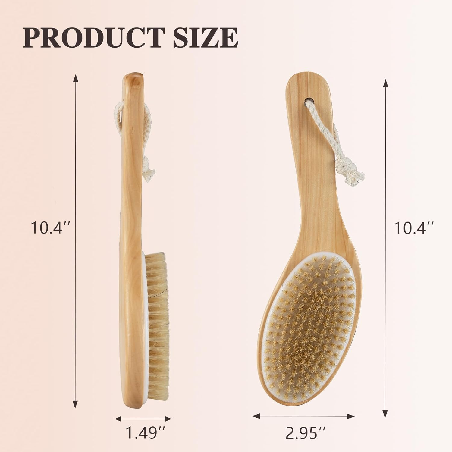 Body Drying Brush, Small Crank Body Brush
