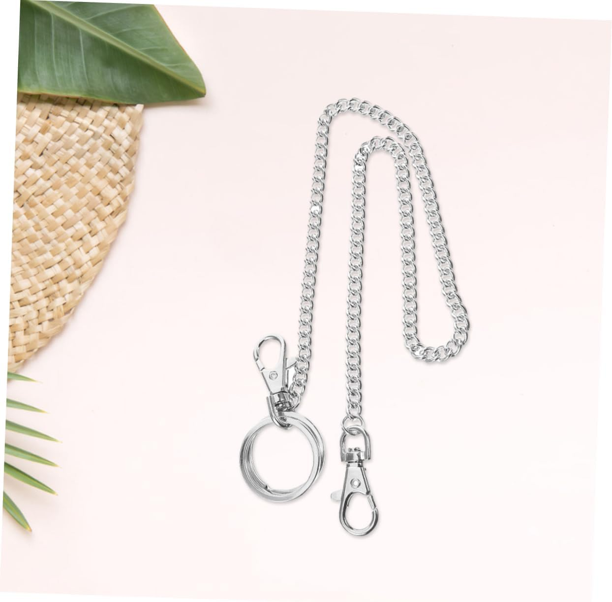 VERDANVERSE 3Pcs Adjustable Heavy Duty Jean Chain for Men Durable Metal Wallet and Keychain Pant Chain with Flexible Fit for Casual Outdoor Use image number 4