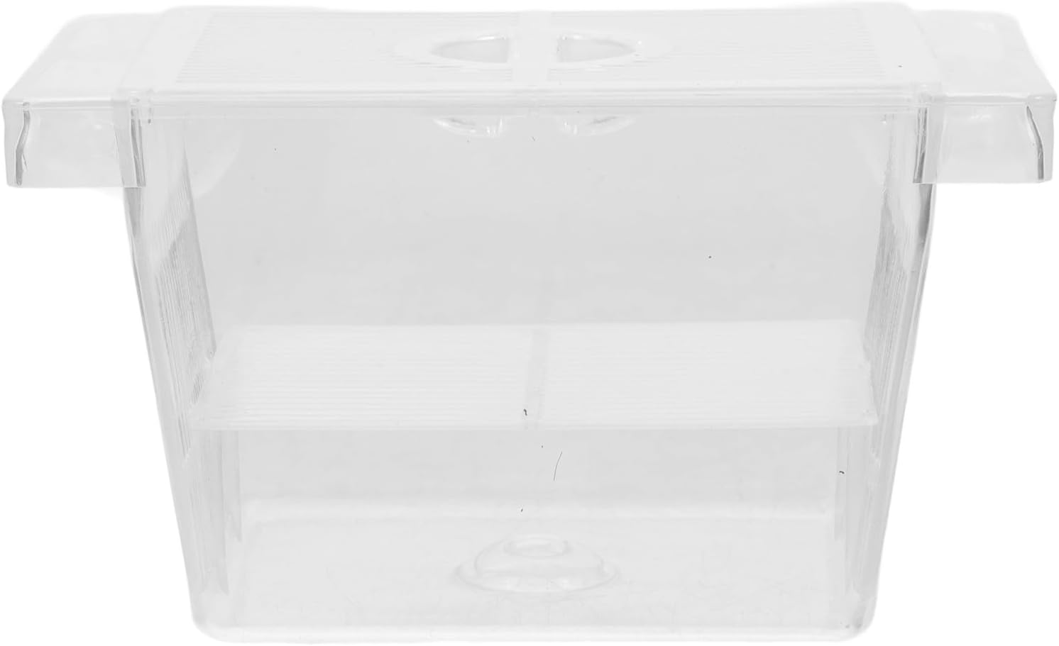 Jojofuny Floating Aquarium Fish Breeding Box with Suction Cup Double-Layer Betta Fish Nursery Incubator Tank Divider for Shrimp and Small Aquatic Pets